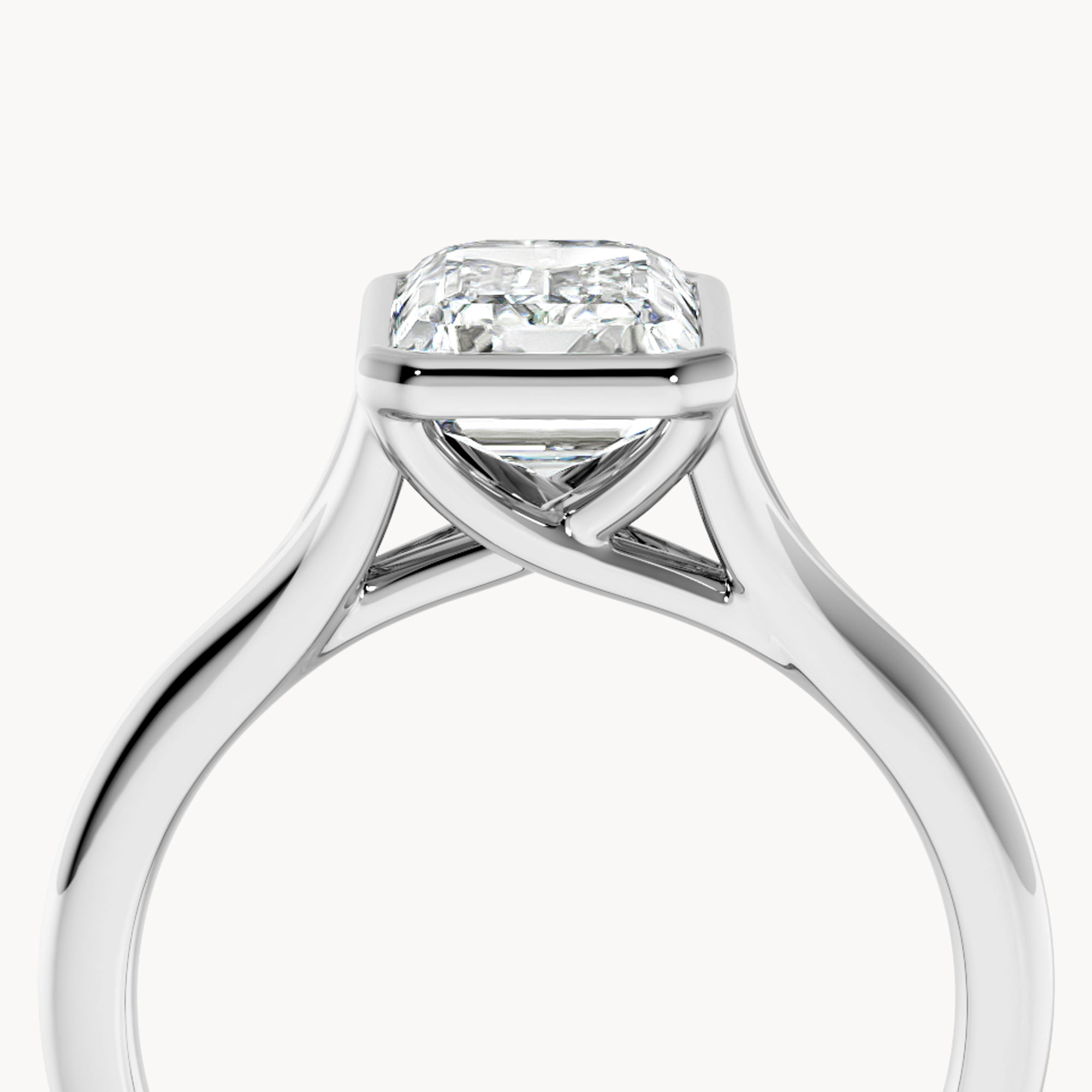 Bezel Verlobungsring Emerald