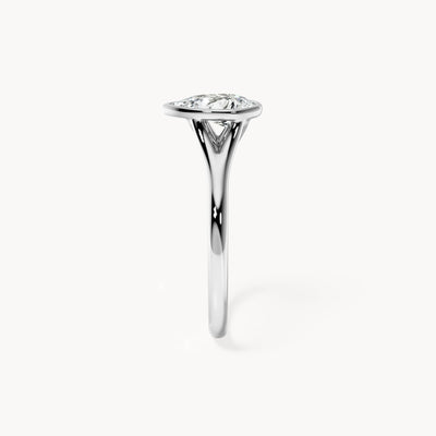 Bezel Verlobungsring Tropfen