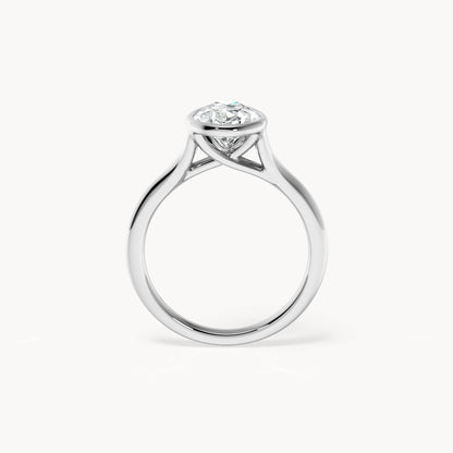 Bezel Verlobungsring Tropfen