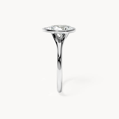 Bezel Verlobungsring Tropfen