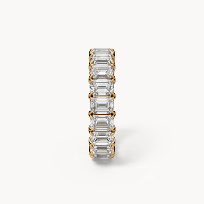 Smaragd-Schliff Eternity Ring