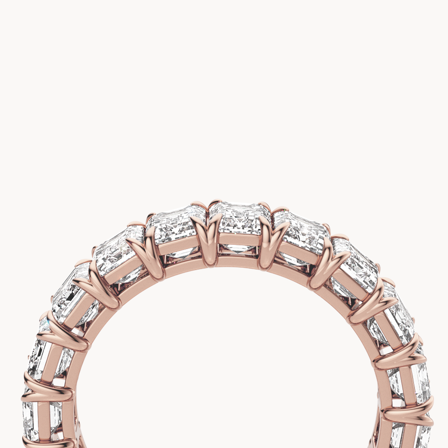 Emerald Cut Eternity Ring