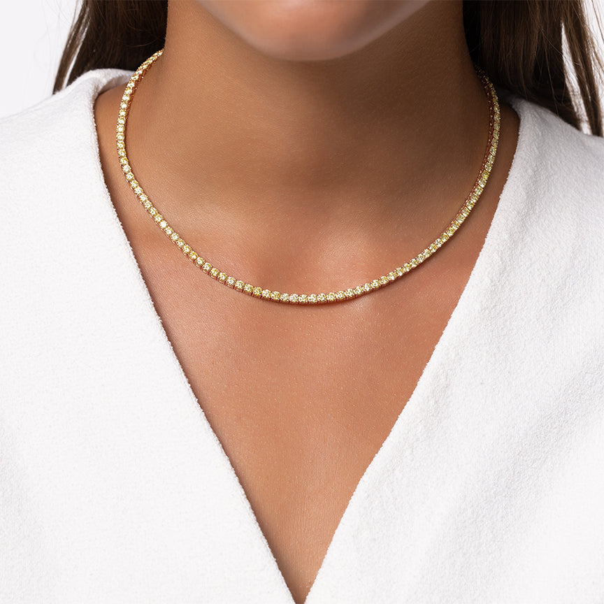 Elara Tennis Necklace