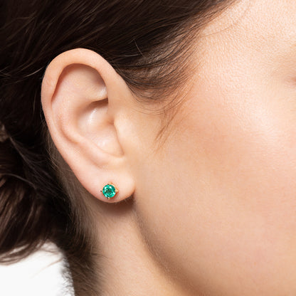 Ella Emerald Stud Earrings