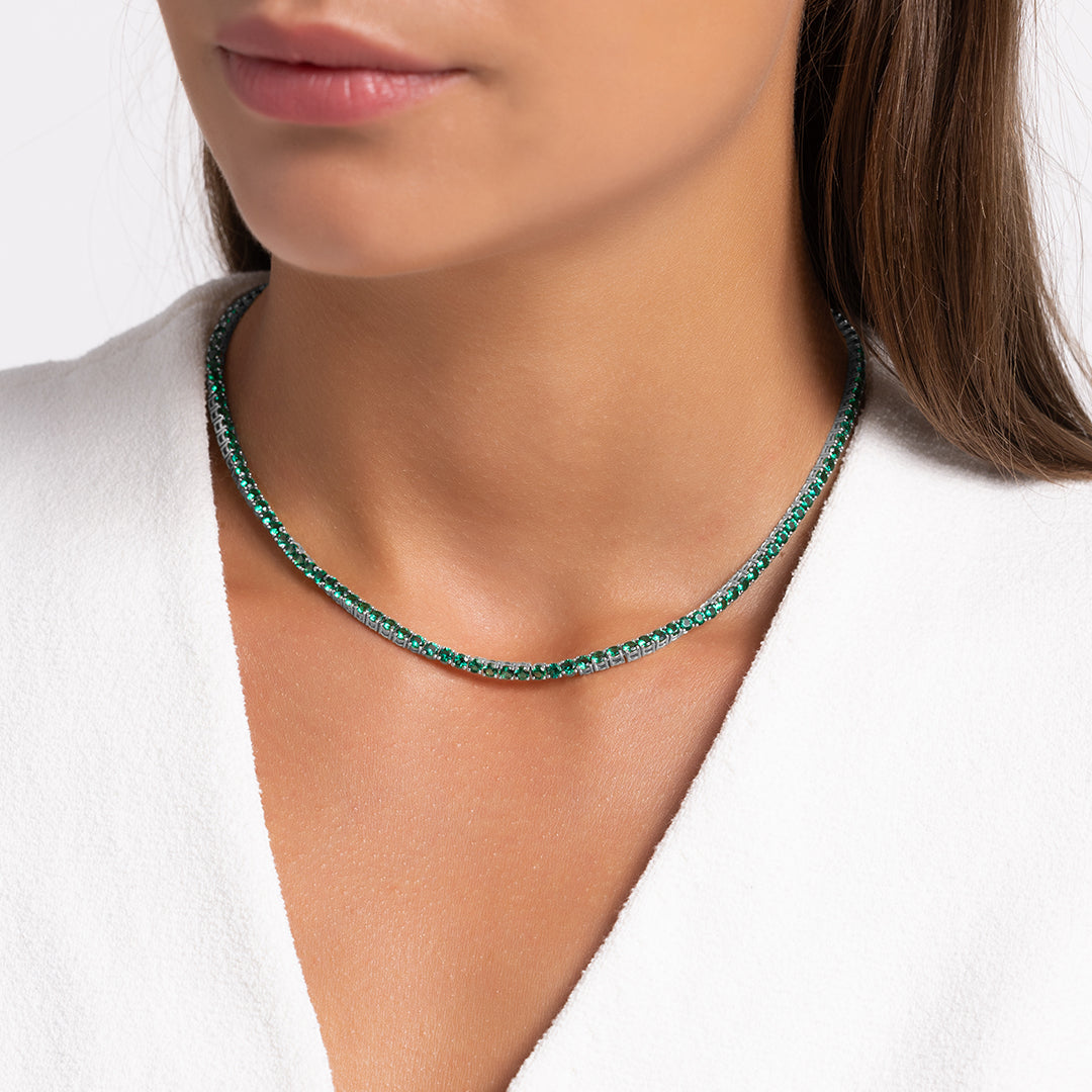 Evergreen Tennis Necklace