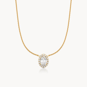 Halo Necklace Oval