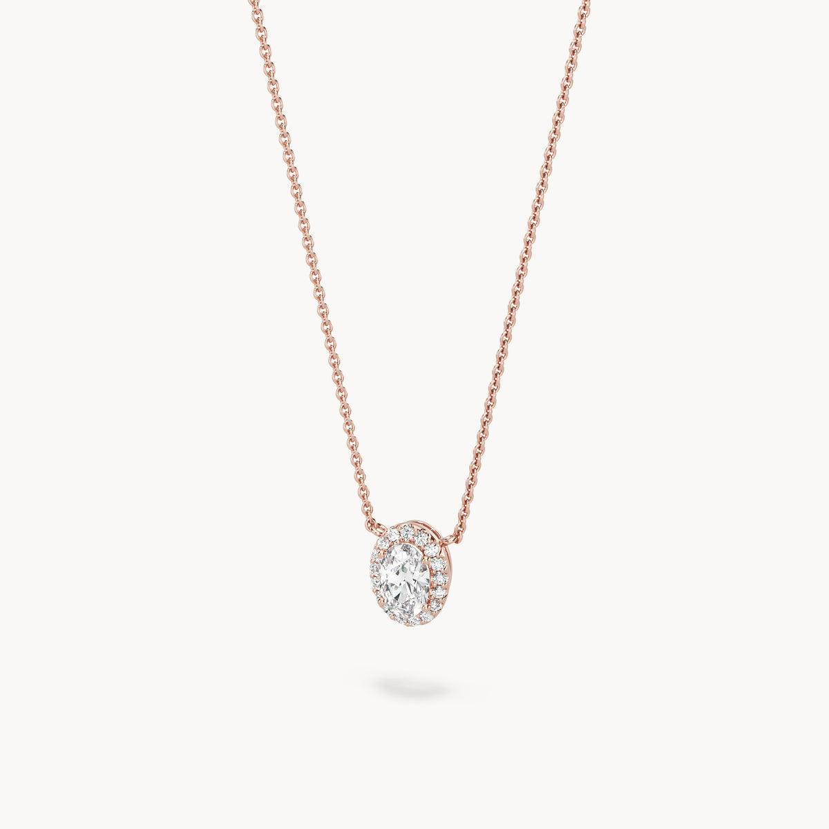 Halo Necklace Oval
