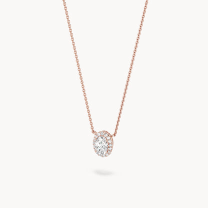 Halo Necklace Oval