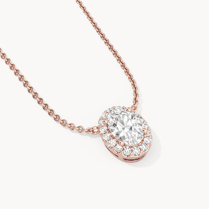 Halo Necklace Oval