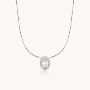 Halo Necklace Oval