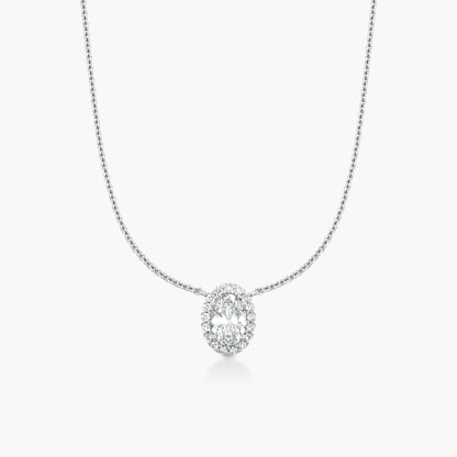 Halo Necklace Oval