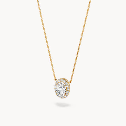Halo Necklace Oval