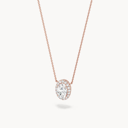 Halo Necklace Oval