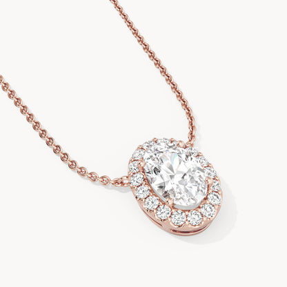 Halo Necklace Oval