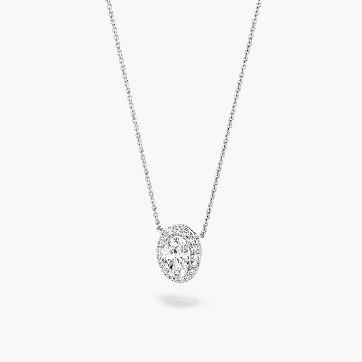 Halo Necklace Oval