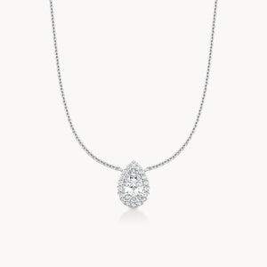 Halo Necklace Pear