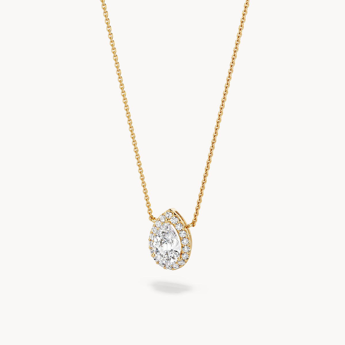 Halo Necklace Pear