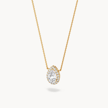 Halo Necklace Pear