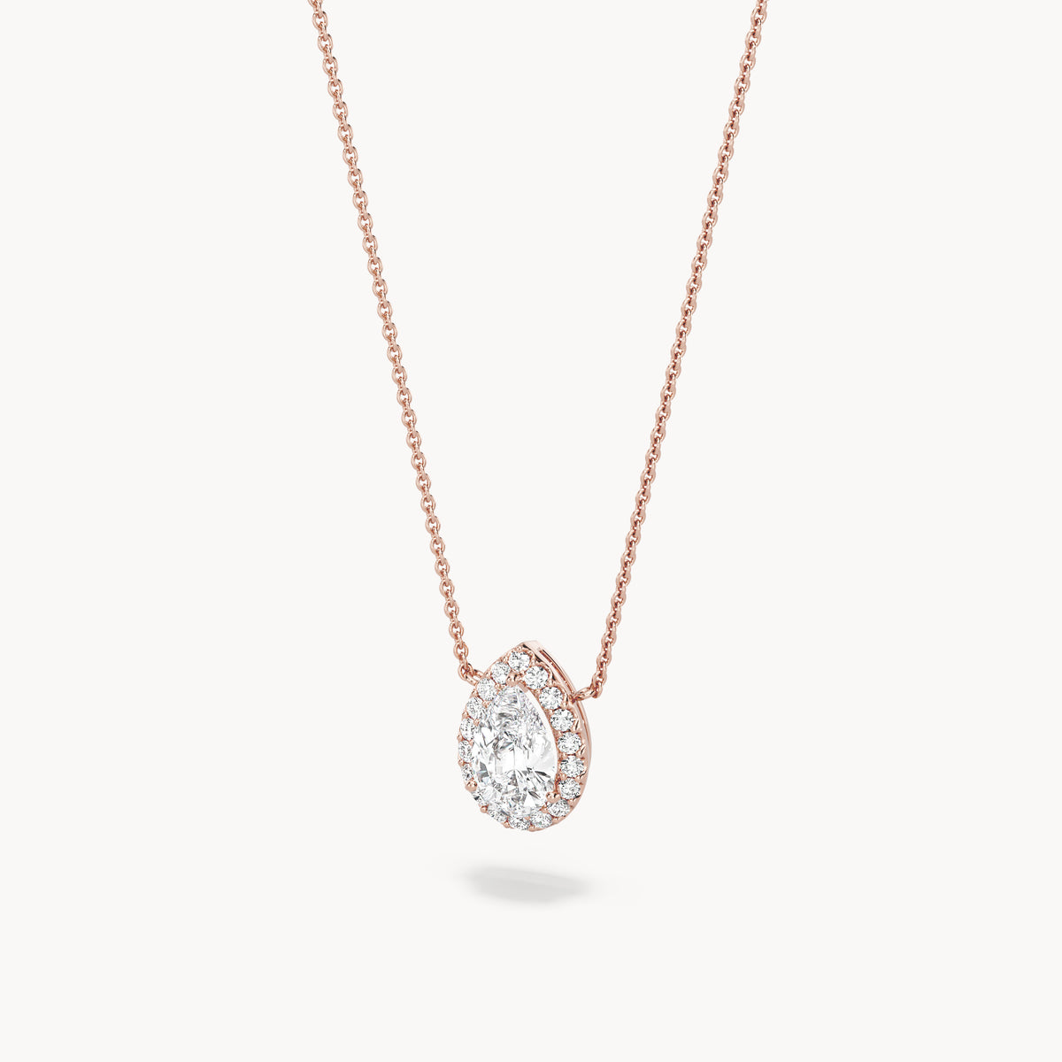 Halo Necklace Pear