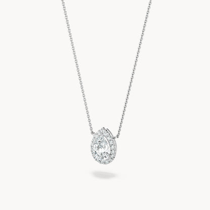 Halo Necklace Pear