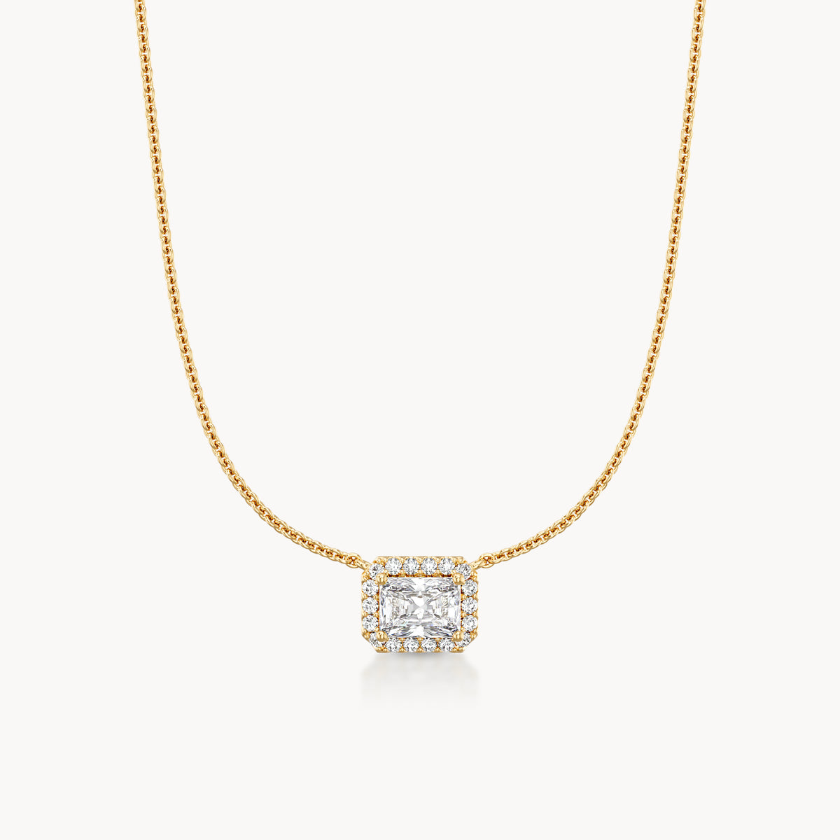 Halo Necklace Radiant