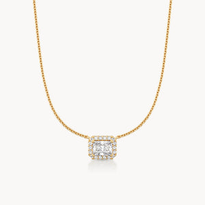 Halo Necklace Radiant