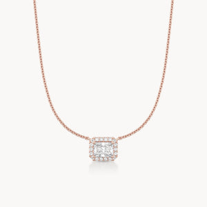 Halo Necklace Radiant