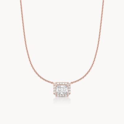 Halo Necklace Radiant
