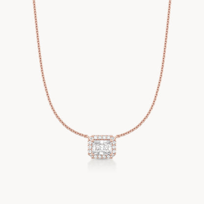 Halo Necklace Radiant