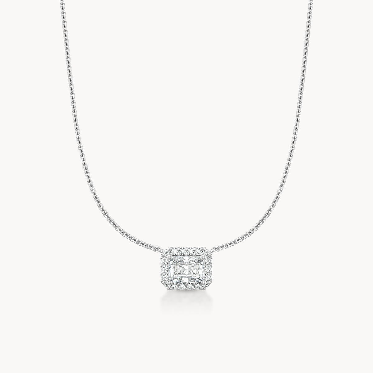 Halo Necklace Radiant