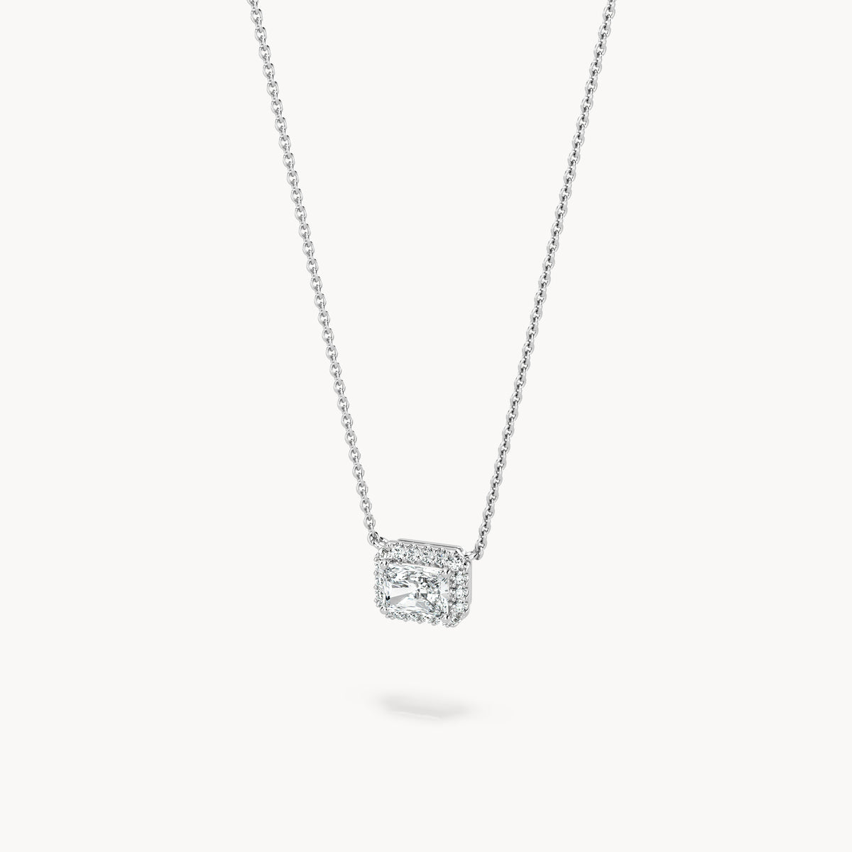 Halo Necklace Radiant