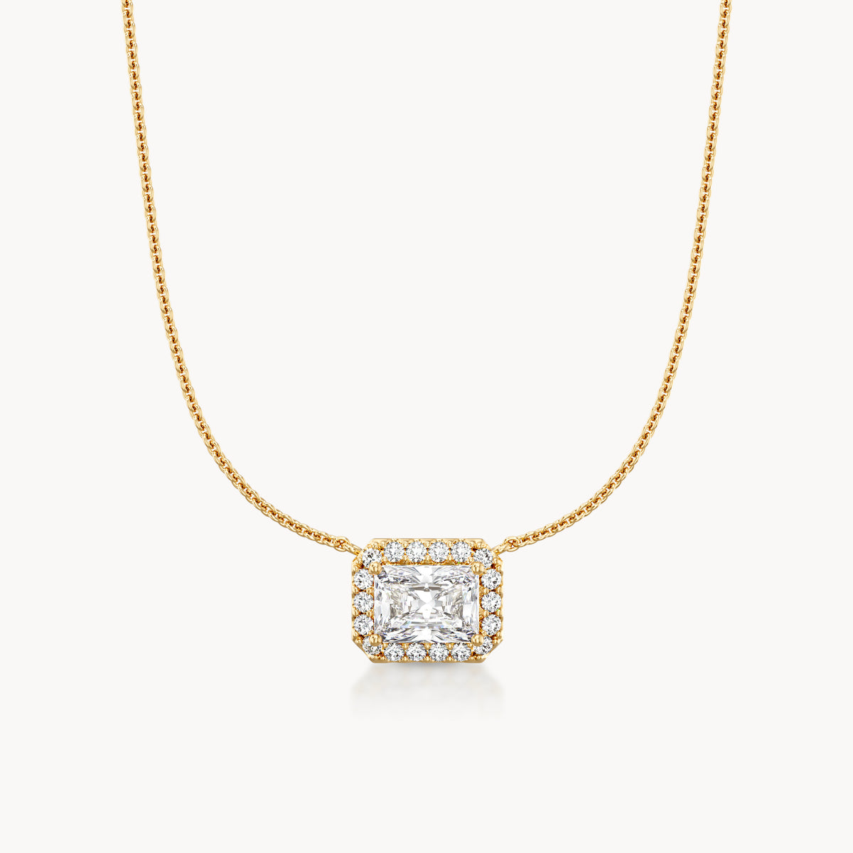 Halo Necklace Radiant