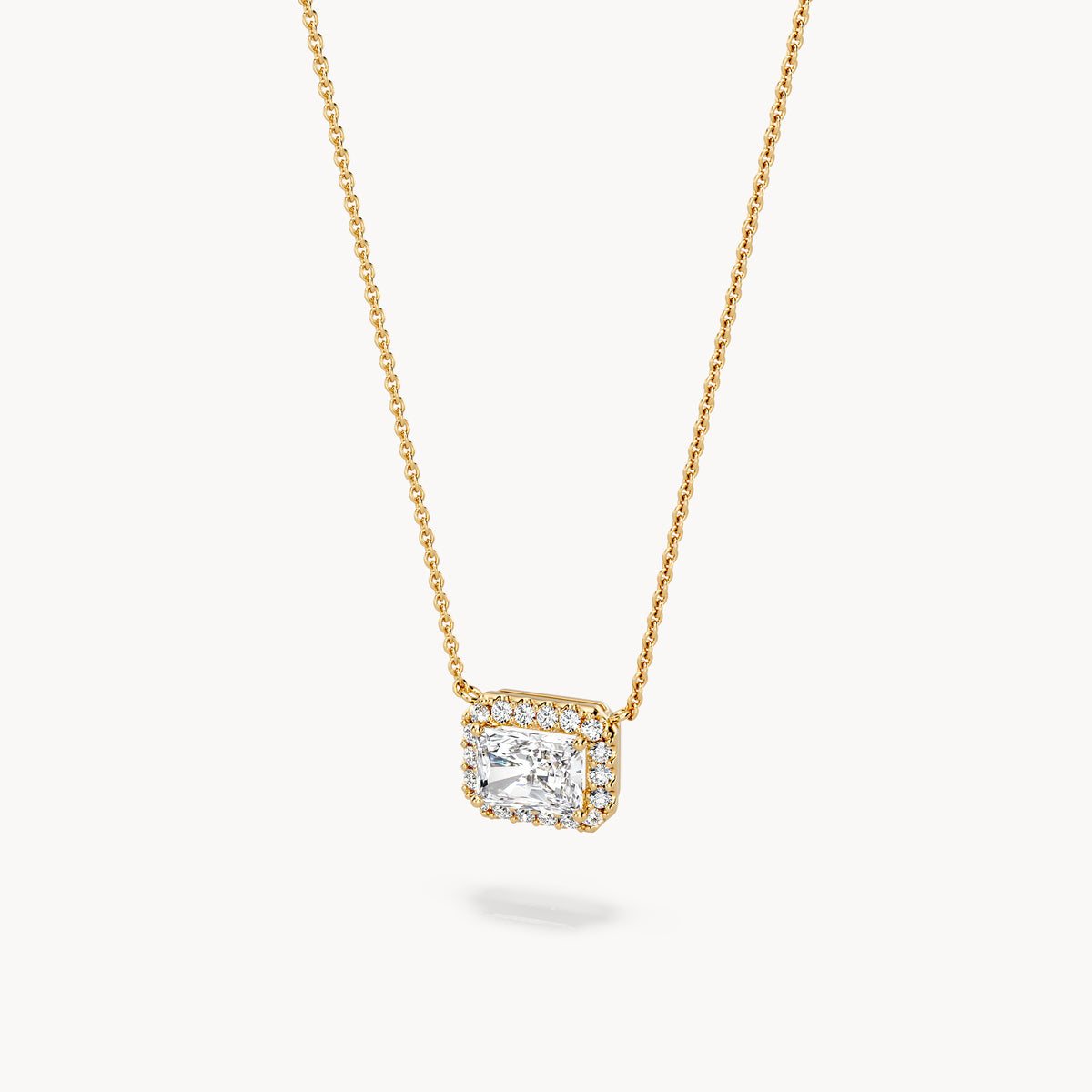 Halo Necklace Radiant