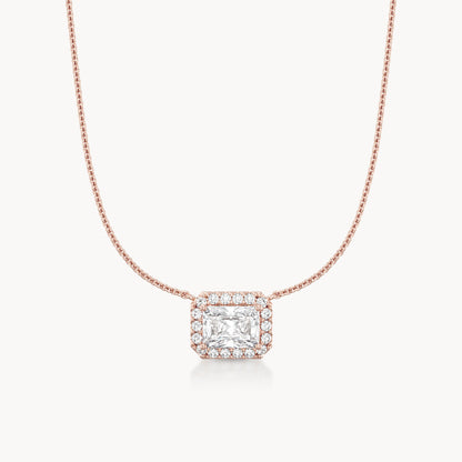 Halo Necklace Radiant
