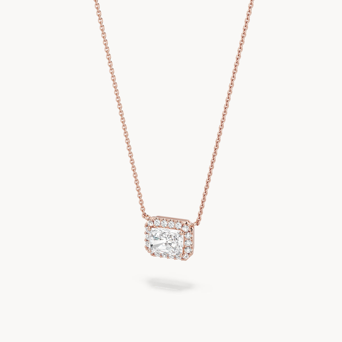 Halo Necklace Radiant