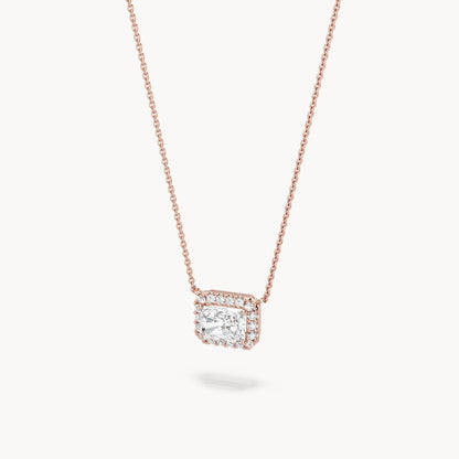 Halo Necklace Radiant