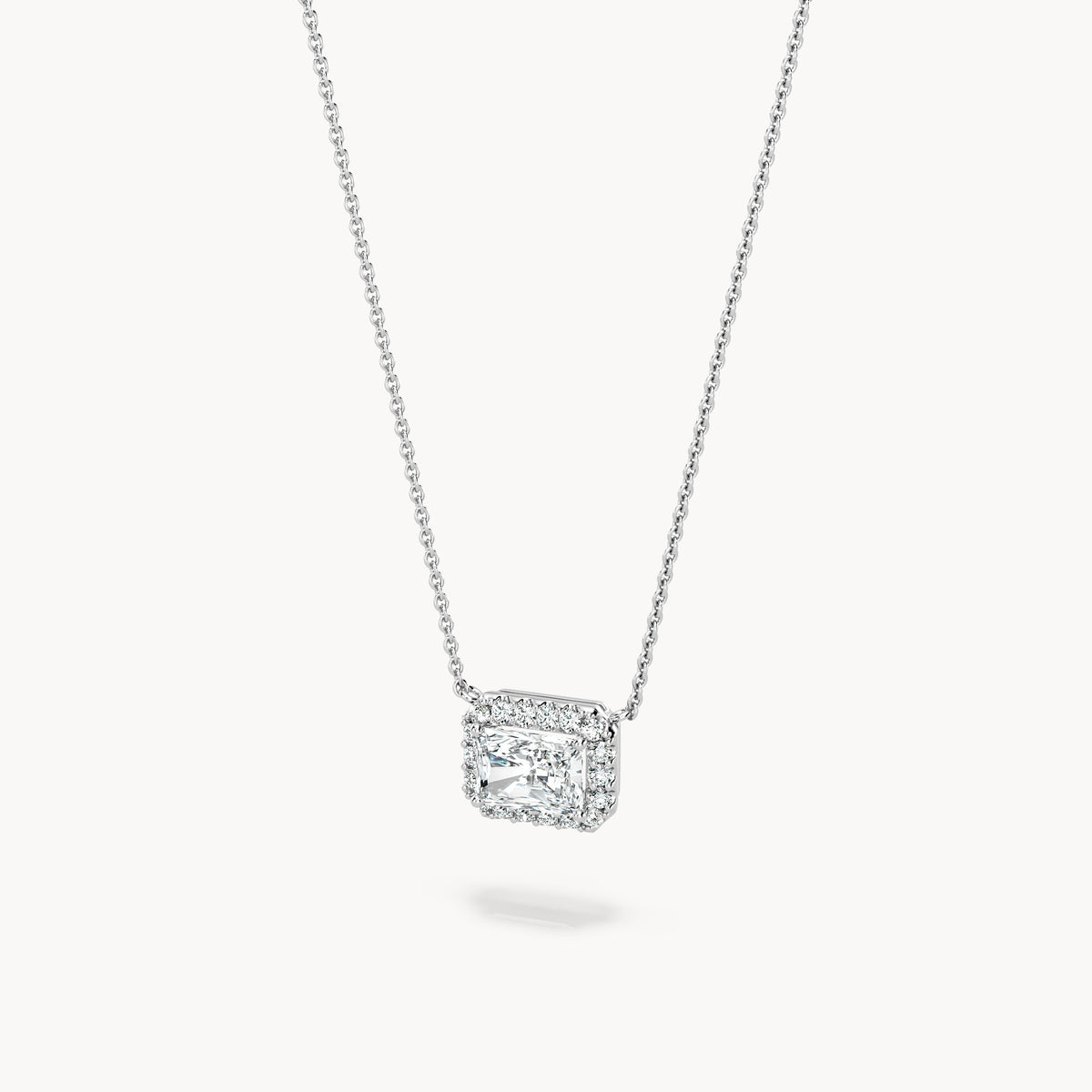 Halo Necklace Radiant