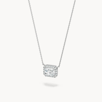 Halo Necklace Radiant