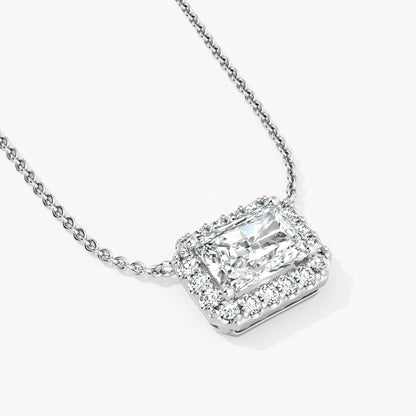 Halo Necklace Radiant