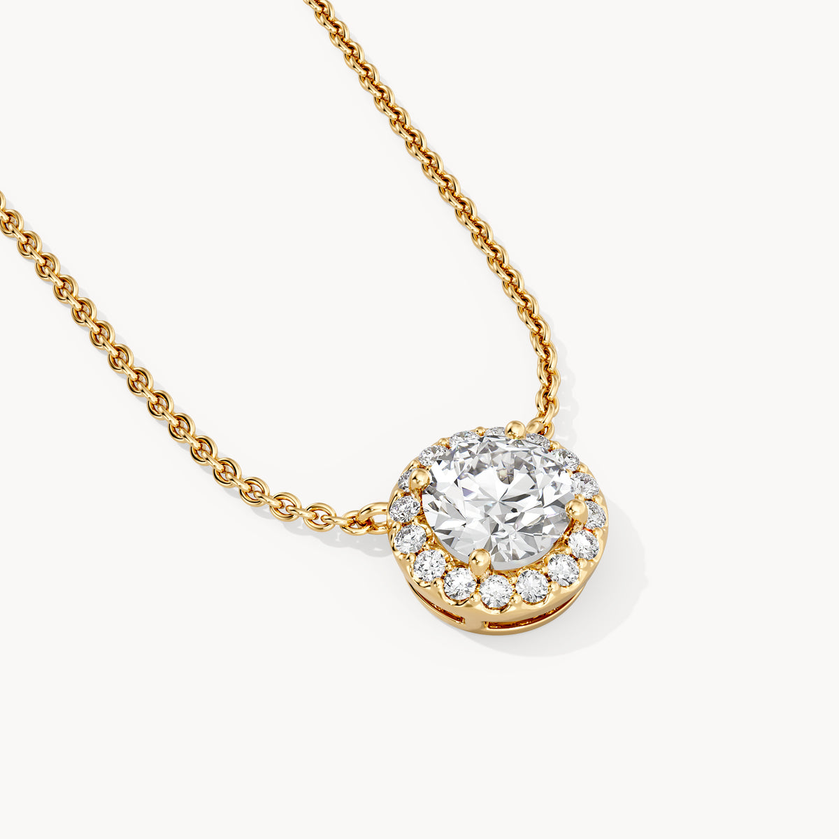 Halo Necklace Round
