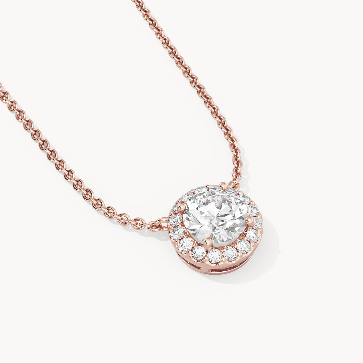 Halo Necklace Round
