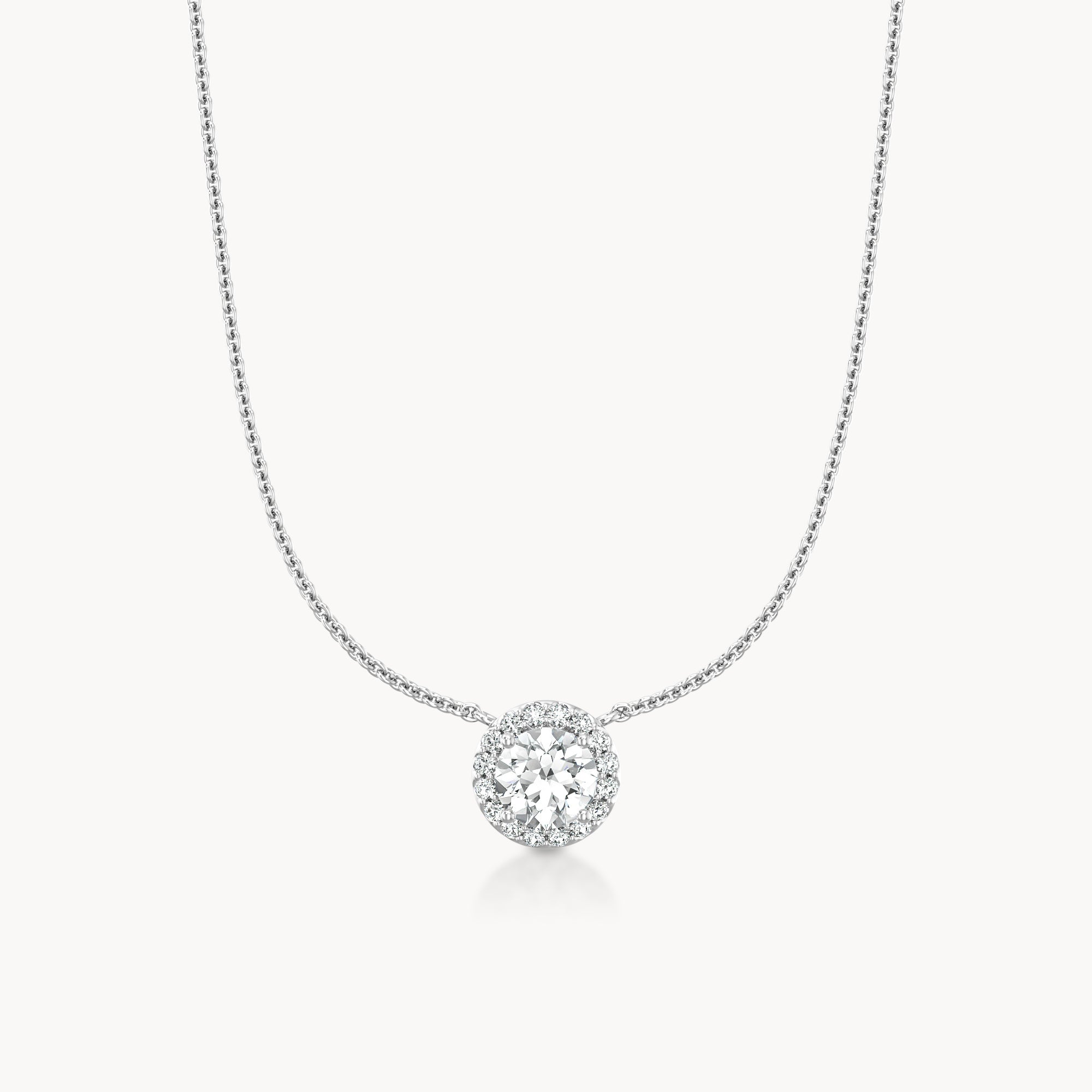 Halo Necklace Round