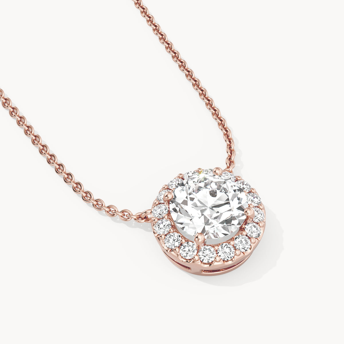 Halo Necklace Round