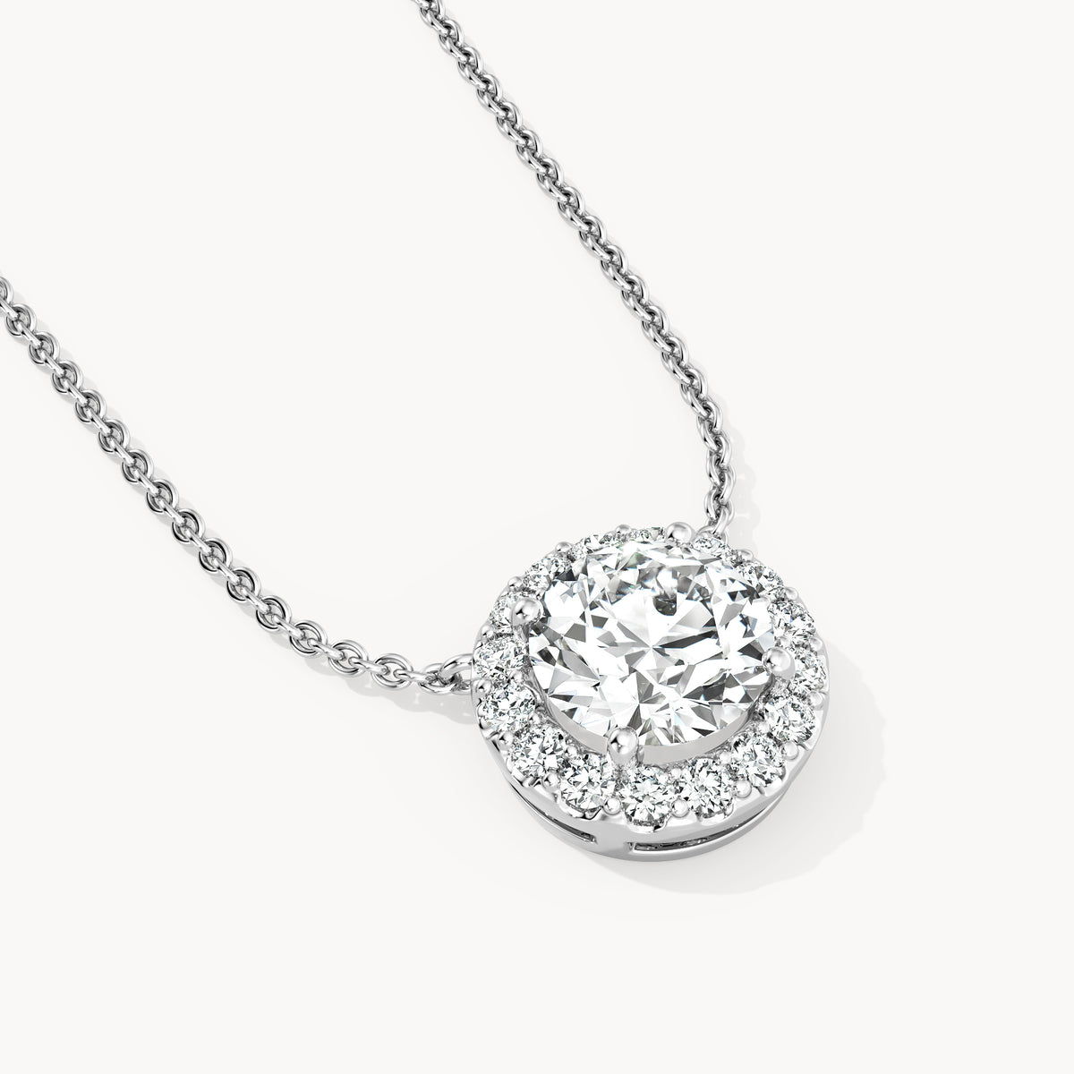Halo Necklace Round