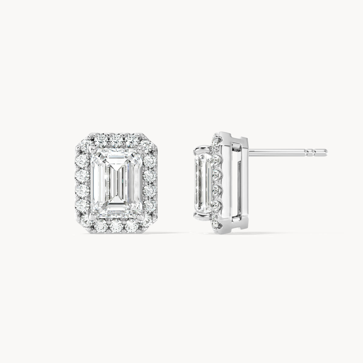 Halo Studs Emerald