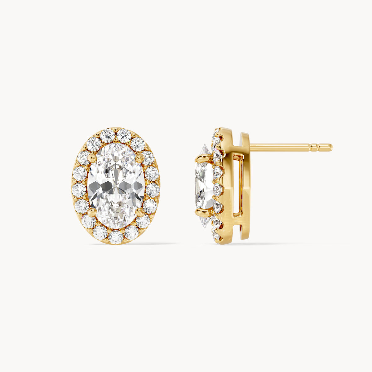 Halo Studs Oval