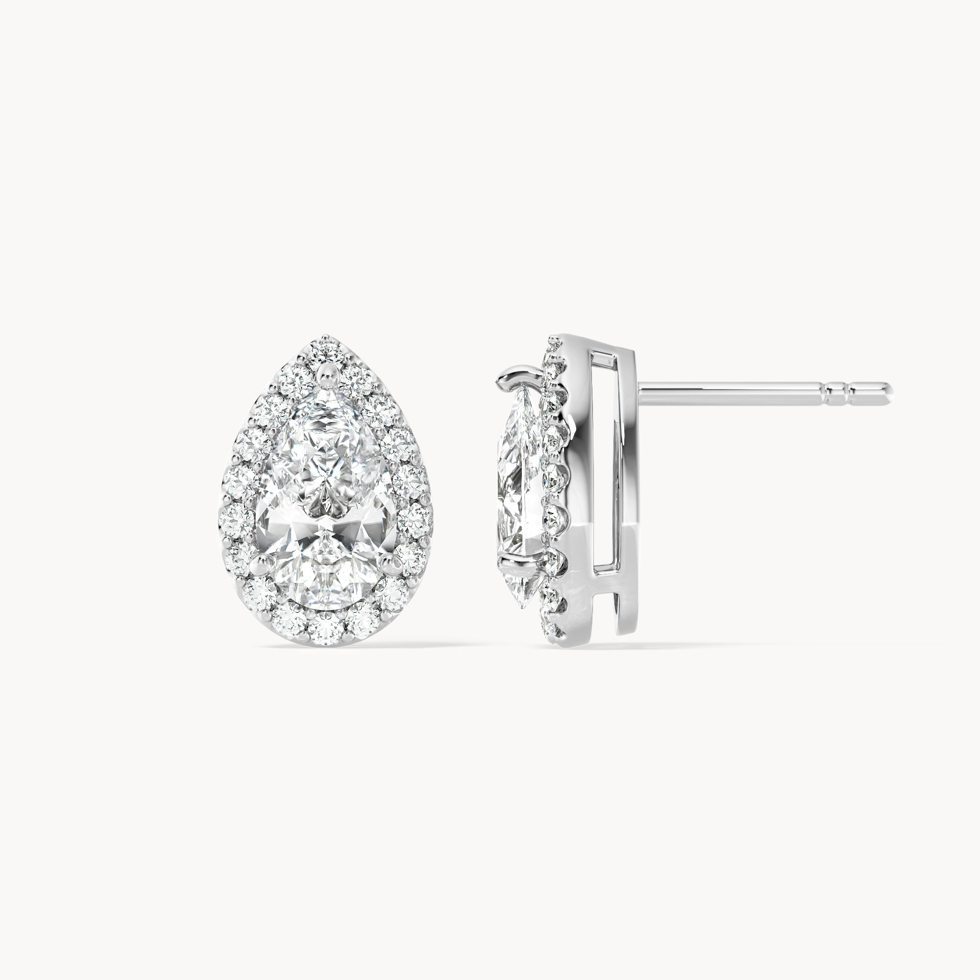Halo Studs Pear
