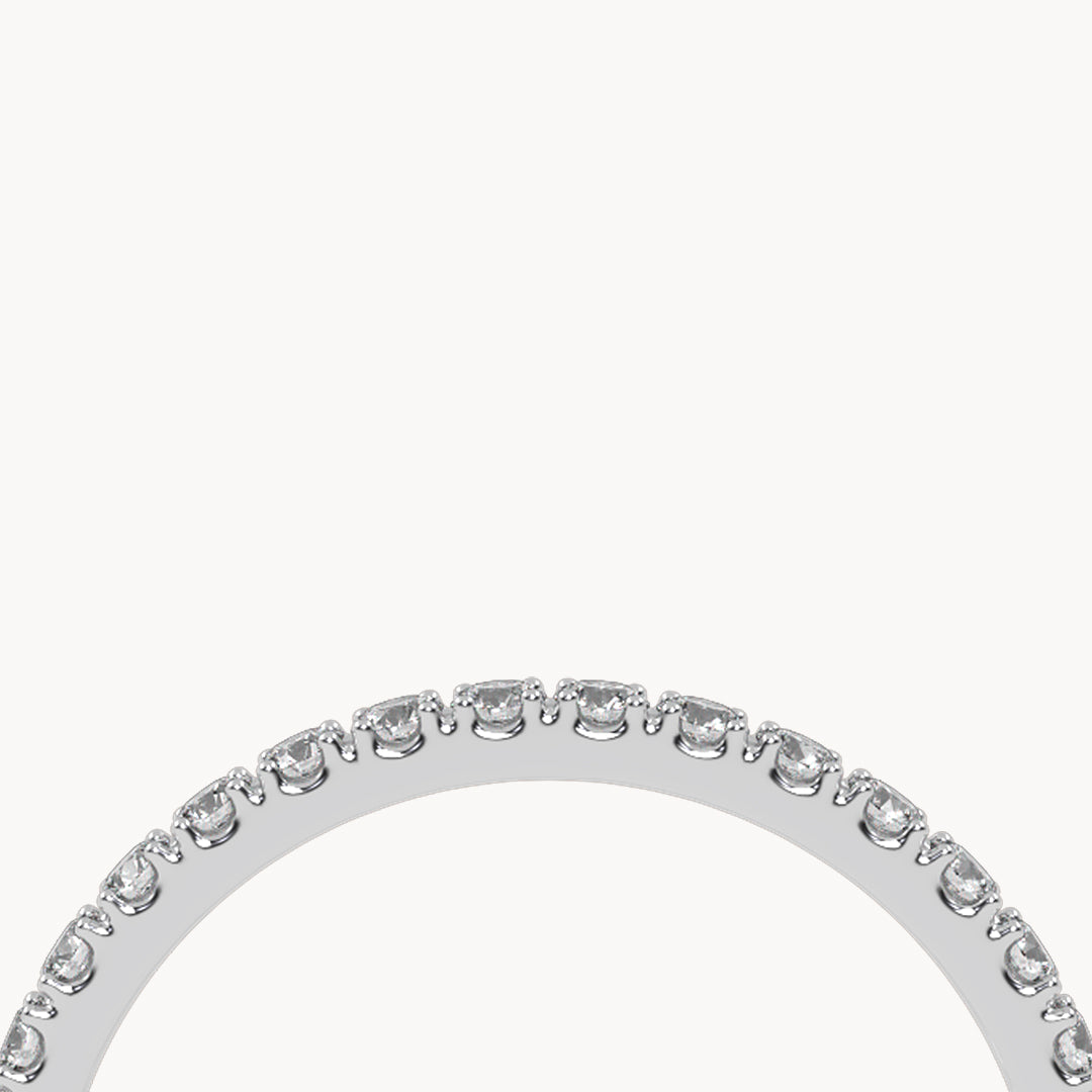 Memory Ring White Gold