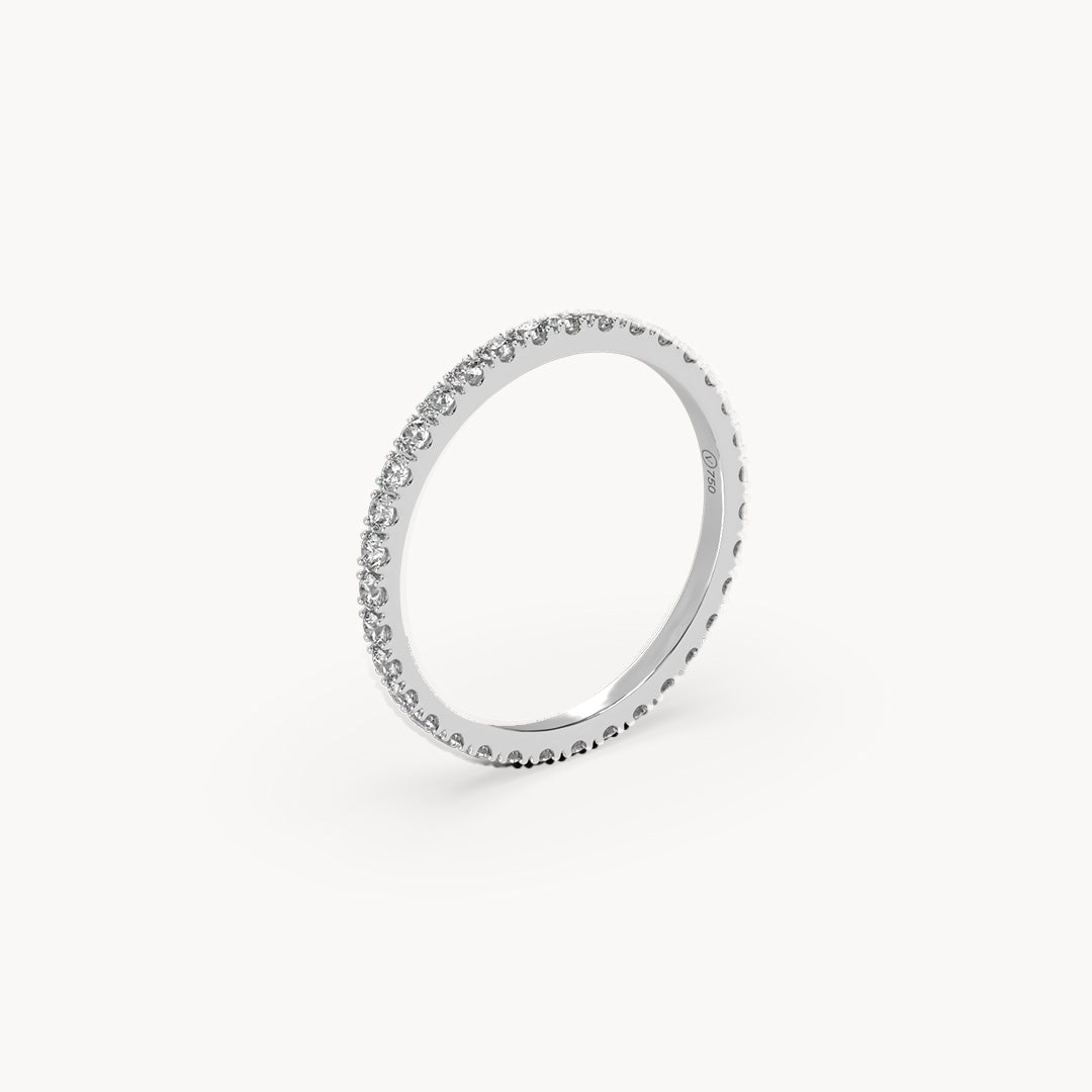 Memory Ring White Gold