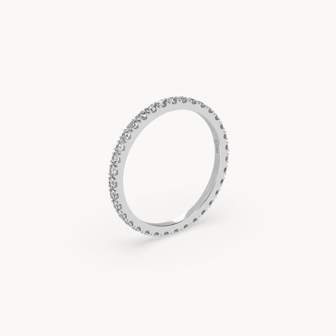 Memory Ring White Gold